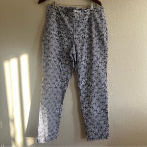 Peck & Peck Black and White Patterned Pants